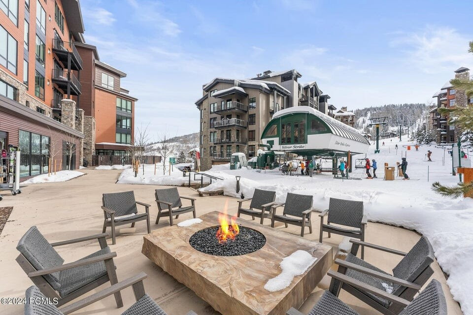Patio and Firepit in Deer Valley's Empire Pass area